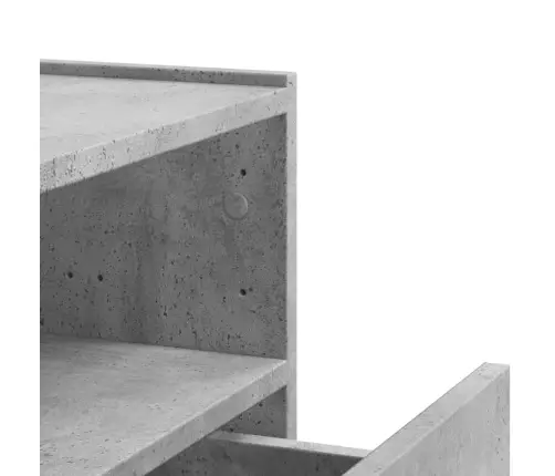 Sienas Naktsskapīši, 2 Gab., Betona Pelēki, 45X30X35 Cm Vidaxl