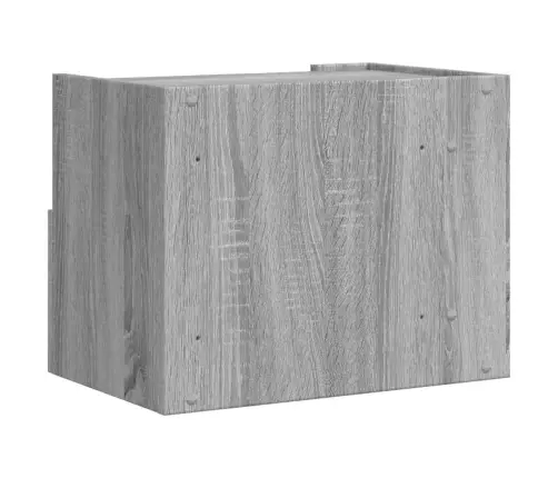 Sienas Naktsskapītis, Pelēka Ozolkoka Krāsa, 45X30X35 Cm Vidaxl