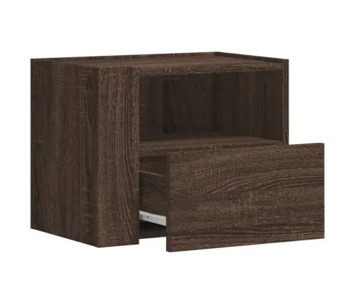 Sienas Naktsskapītis, Brūna Koka Krāsa, 45X30X35 Cm Vidaxl