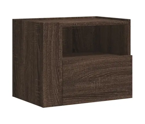 Seinale Kinnitatavad Öökapid 2 Tk, Pruun Tamm, 45X30X35 Cm