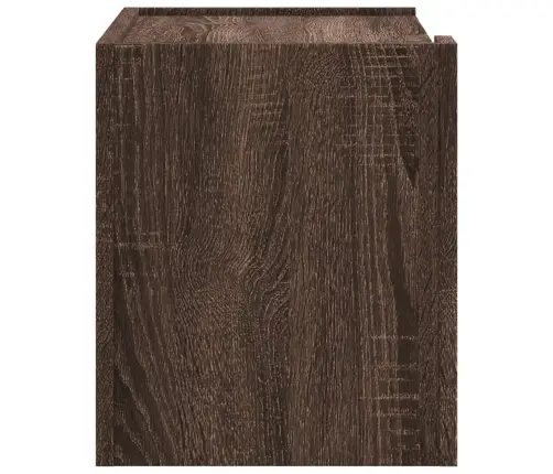 Seinale Kinnitatavad Öökapid 2 Tk, Pruun Tamm, 45X30X35 Cm