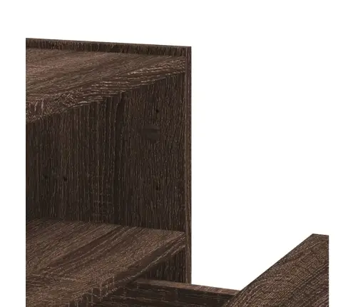 Seinale Kinnitatavad Öökapid 2 Tk, Pruun Tamm, 45X30X35 Cm