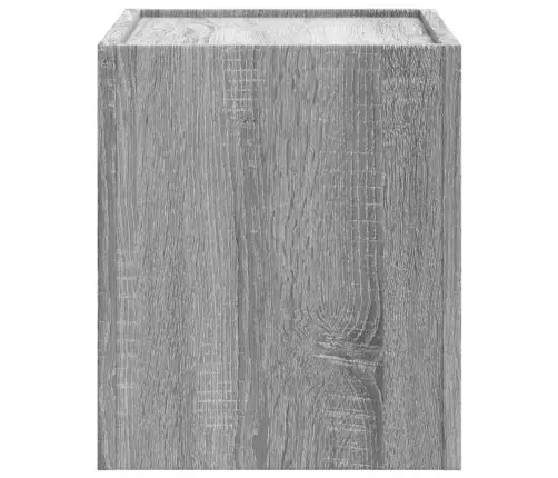 Sienas Naktsskapīši, 2 Gab., Pelēka Ozolkoka Krāsa, 45X30X35 Cm Vidaxl