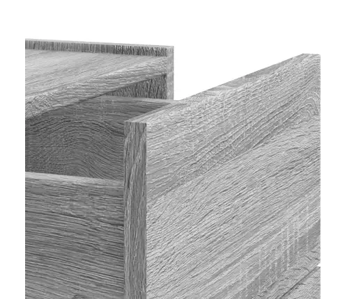 Sienas Naktsskapīši, 2 Gab., Pelēka Ozolkoka Krāsa, 45X30X35 Cm Vidaxl