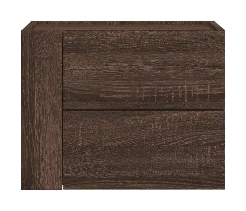 Seinale Kinnitatav Öökapp, Pruun Tamm, 45X30X35 Cm