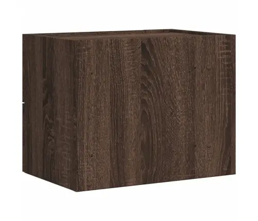 Seinale Kinnitatav Öökapp, Pruun Tamm, 45X30X35 Cm