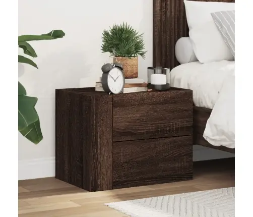 Seinale Kinnitatav Öökapp, Pruun Tamm, 45X30X35 Cm