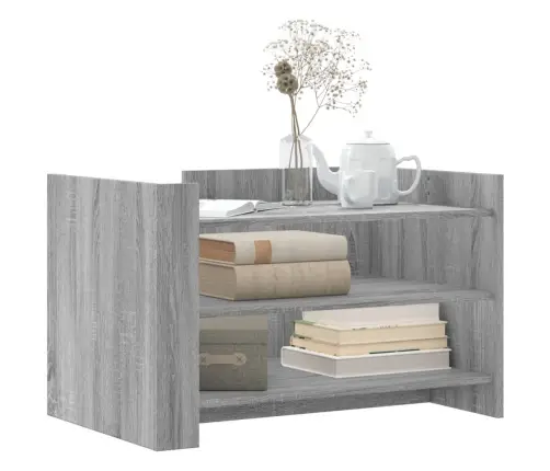 Kavos Staliukas, Pilkas Ąžuolo, 80X50X50cm Apdirbta Mediena