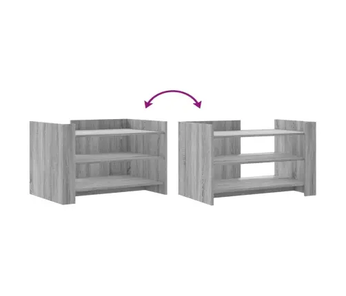 Kavos Staliukas, Pilkas Ąžuolo, 80X50X50cm Apdirbta Mediena