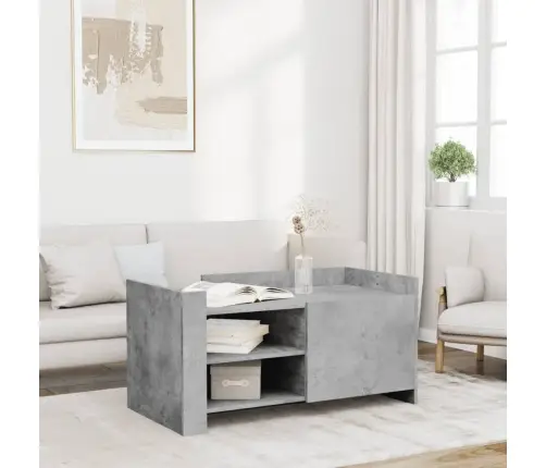 Kafijas Galdiņš, Betona Pelēks, 100X50X50 Cm, Inženierijas Koks Vidaxl