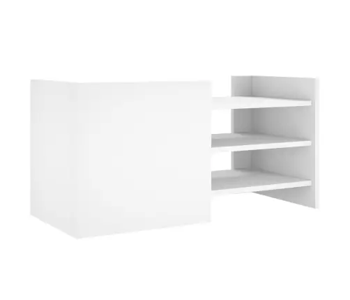 Televizoriaus Spintelė, Balta, 80X35X40cm Apdirbta Mediena