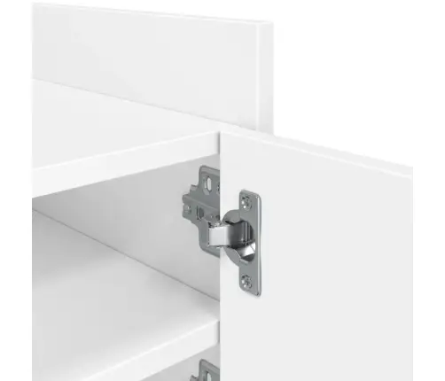 Televizoriaus Spintelė, Balta, 80X35X40cm Apdirbta Mediena