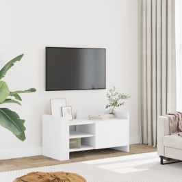 Tv Skapītis, Balts, 80X35X40 Cm, Inženierijas Koks Vidaxl
