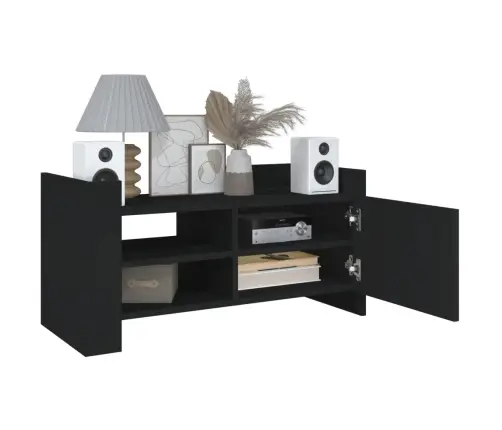 Tv Skapītis, Melns, 80X35X40 Cm, Inženierijas Koks Vidaxl