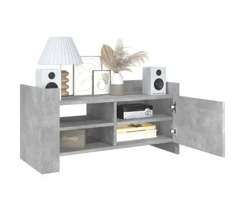 Tv Skapītis, Betona Pelēks, 80X35X40 Cm, Inženierijas Koks Vidaxl