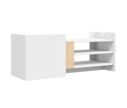 Tv Skapītis, Balts, 100X35X40 Cm, Inženierijas Koks Vidaxl