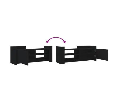 Tv Skapītis, Melns, 100X35X40 Cm, Inženierijas Koks Vidaxl