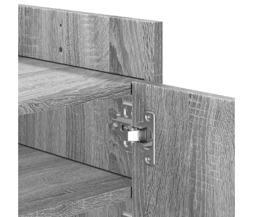 Televizoriaus Spintelė, Pilka Ąžuolo, 100X35X40cm Mediena