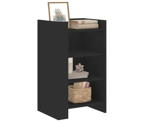 Kumode, Melns, 45X35X75 Cm, Inženierijas Koks, Melns Vidaxl