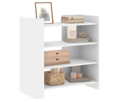 Kumode, Balta, 73,5X35X75 Cm, Inženierijas Koks Vidaxl