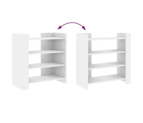 Kumode, Balta, 73,5X35X75 Cm, Inženierijas Koks Vidaxl