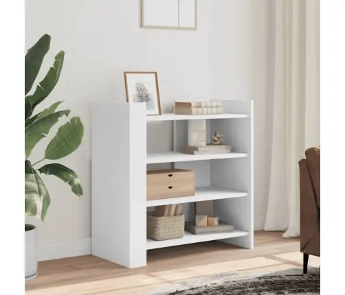 Kumode, Balta, 73,5X35X75 Cm, Inženierijas Koks Vidaxl