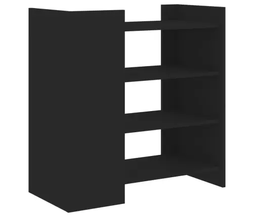 Šoninė Spintelė, Juoda, 73,5X35X75cm Apdirbta Mediena