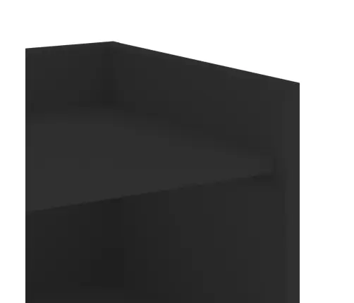Šoninė Spintelė, Juoda, 73,5X35X75cm Apdirbta Mediena