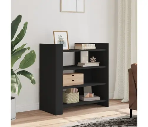 Šoninė Spintelė, Juoda, 73,5X35X75cm Apdirbta Mediena