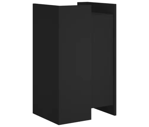 Šoninė Spintelė, Juodos Spalvos, 45X35X75cm Apdirbta Mediena