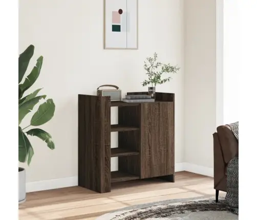 Šoninė Spintelė, Ruda Ąžuolo, 73,5X35X75cm Apdirbta Mediena