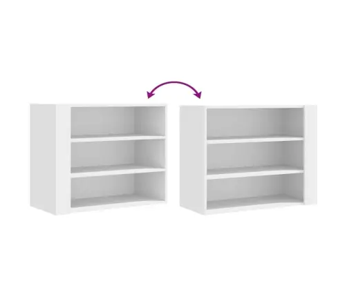 Sieninė Spintelė, Baltos Spalvos, 75X35X60cm Apdirbta Mediena Sieninė Spintelė, Baltos Spalvos, 75X35X60cm Apdirbta Mediena