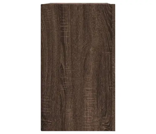 Sienas Skapītis, Brūna Ozola, 75X35X60 Cm, Inženierijas Koks Vidaxl