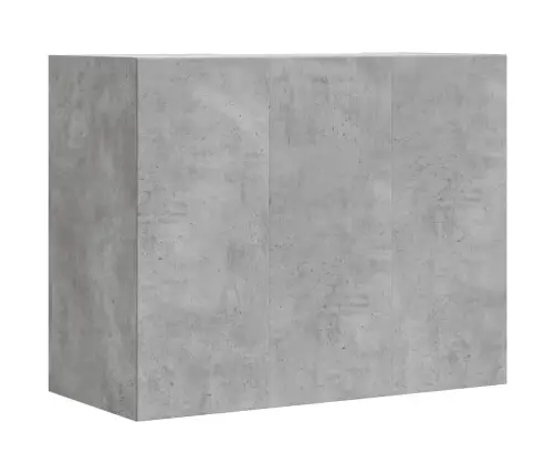 Sieninė Spintelė, Betono Pilka, 75X35X60cm Apdirbta Mediena