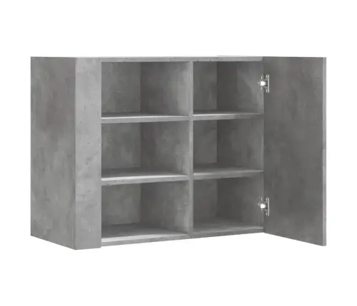 Sieninė Spintelė, Betono Pilka, 75X35X60cm Apdirbta Mediena