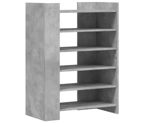 Apavu Skapītis Betona Pelēks 74,5X37,5X100Cm Inženierijas Koks Vidaxl