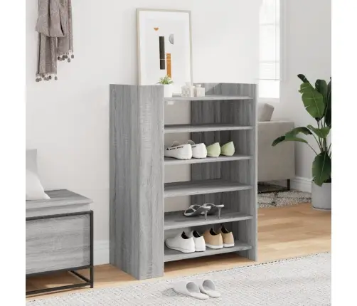 Apavu Skapītis Pelēka Ozola 74,5X37,5X100Cm Inženierijas Koks Vidaxl