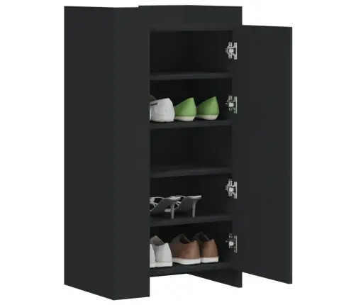 Spintelė Batams, Juoda, 52X37,5X100cm Apdirbta Mediena