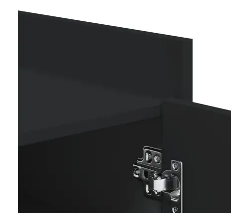 Spintelė Batams, Juoda, 52X37,5X100cm Apdirbta Mediena