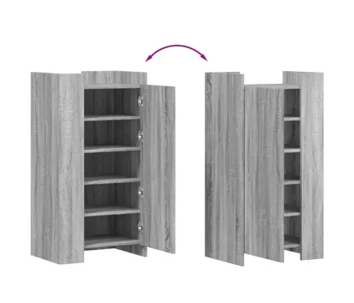 Apavu Skapītis, Pelēka Ozola, 52X37,5X100 Cm, Inženierijas Koks Vidaxl