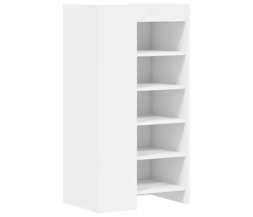 Apavu Skapītis, Balts, 52X37,5X100 Cm, Inženierijas Koks Vidaxl