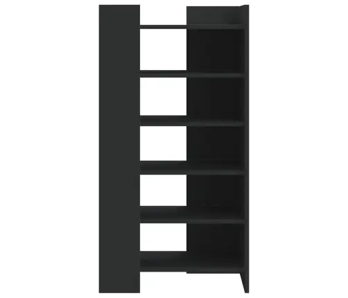 Jalatsikapp, Must, 52 X 37,5 X 100 cm Tehispuit