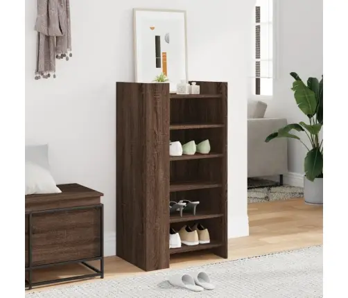 Apavu Plaukts, Ozolkoka Krāsa, 52X37,5X100Cm, Inženierijas Koks Vidaxl