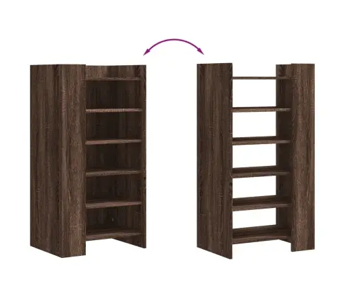 Apavu Plaukts, Ozolkoka Krāsa, 52X37,5X100Cm, Inženierijas Koks Vidaxl