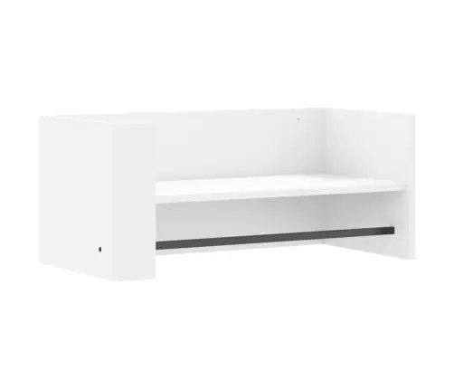 Sienas Plaukts, Balts, 70,5X35X30,5 Cm, Inženierijas Koks Vidaxl