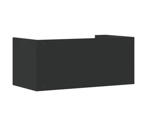 Seinariiul, Must, 70,5X35X30,5 cm Tehispuit