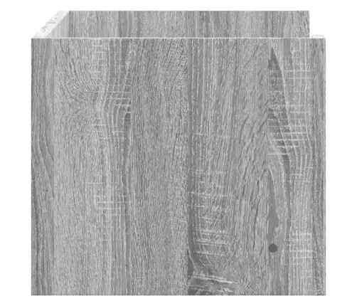 Sienas Plaukts, Pelēcīgs, 70,5X35X30,5 Cm, Inženierijas Koks Vidaxl