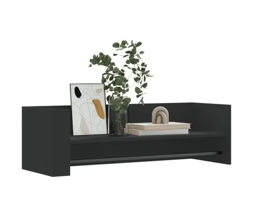 Seinariiul, Must, 100X35X30,5 cm Tehispuit