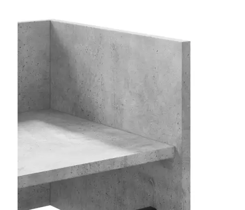 Sienas Plaukts, Betona Pelēks, 100X35X30,5 Cm, Skaidu Plāksne Vidaxl