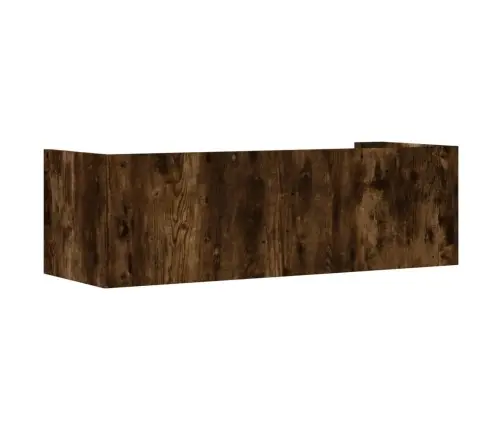 Sienas Plaukts, Ozolkoks, 100X35X30,5 Cm, Inženierijas Koks Vidaxl